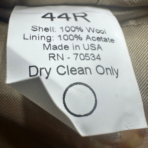 Orvis Highland Tweeds Wool Herringbone Blazer Elbow Patches Mens 44R Made in USA - Picture 6 of 9